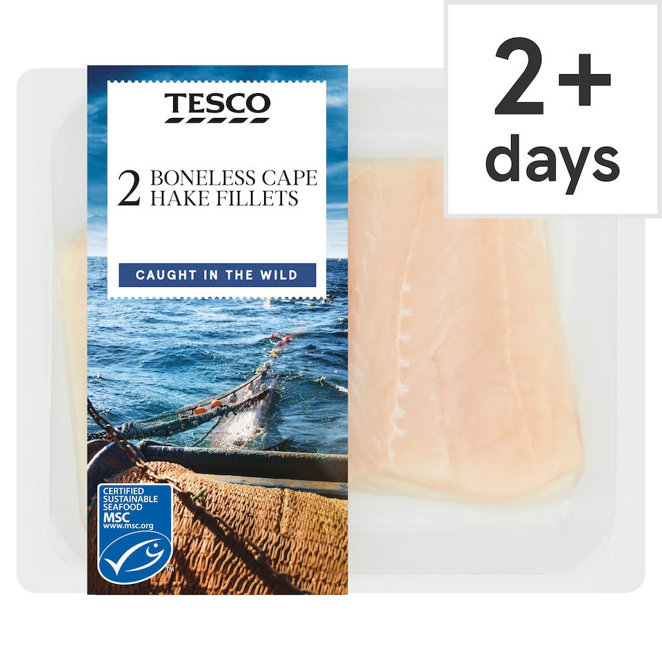 Tesco 2 Cape Hake Fillets 240G
