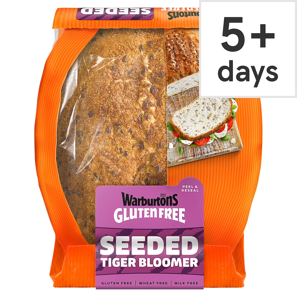 image 1 of Warburtons Gluten Free Seeded Tiger Bloomer 400g