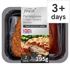 Tesco Finest Parmigiana Crispy Chicken Breasts 395g