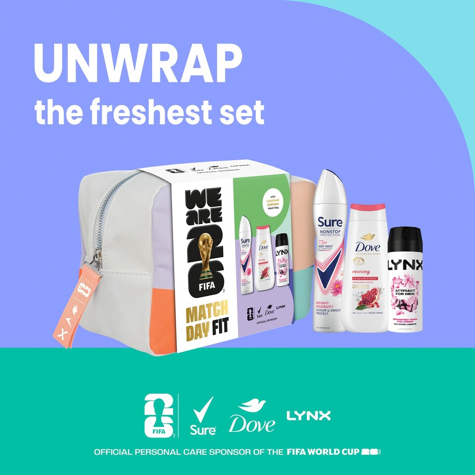 image 1 of Sure Match Day Fit FIFA Washbag for Her Gift Set