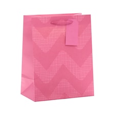 Tesco Pink Wave Medium Bag