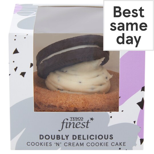 Tesco Finest Cookies N' Cream Cookie Cake Tesco Groceries