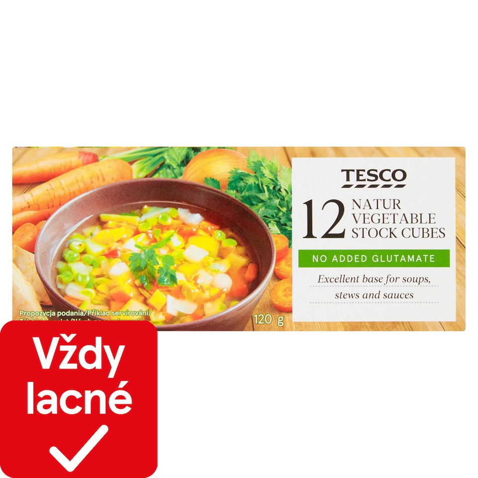 Tesco Natur Vegetable Stock Cubes 12 x 10 g