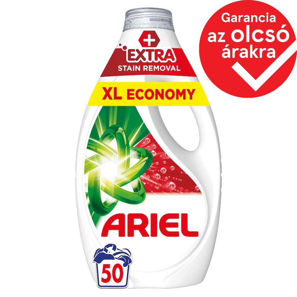 Ariel Folyékony Mosószer, 50 Mosáshoz, + Extra folteltávolító hatás  1. kép