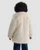 image 3 of F&F Girls Faux Fur Coat in Cream