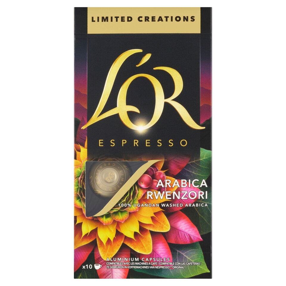image 1 of L'OR Espresso Arabica Rwenzori Roasted Ground Coffee 10 Capsules 52 g