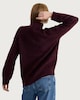 image 3 of F&F Knitted Turtle Neck Jumper in Burgundy