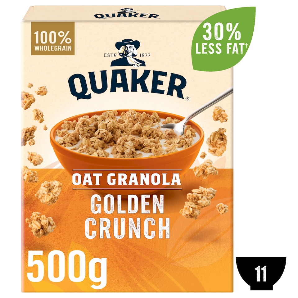 image 1 of Quaker Oat Granola Golden Crunch 500g