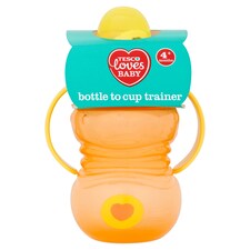 Tesco Loves Baby Bottle To Cup Trainer Pink