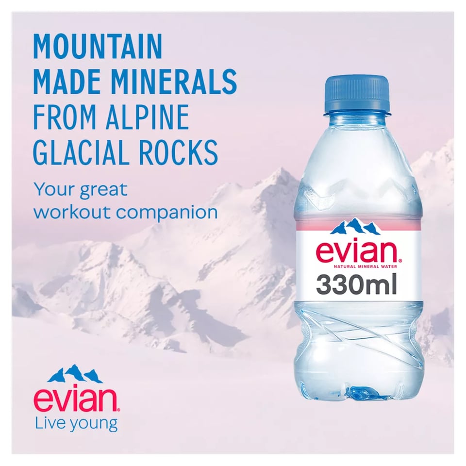 image 1 of Evian Natural Mineral Still Water 12x33cl