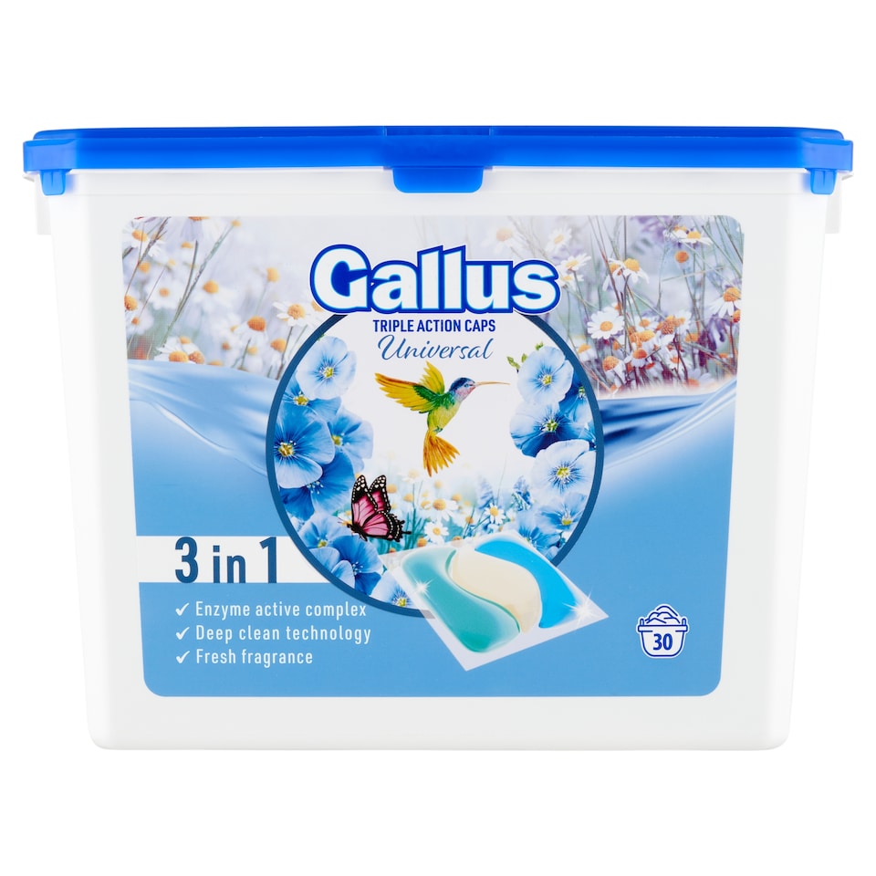 Gallus 3 az 1-ben univerzális mosókapszula 30 mosás 450 g