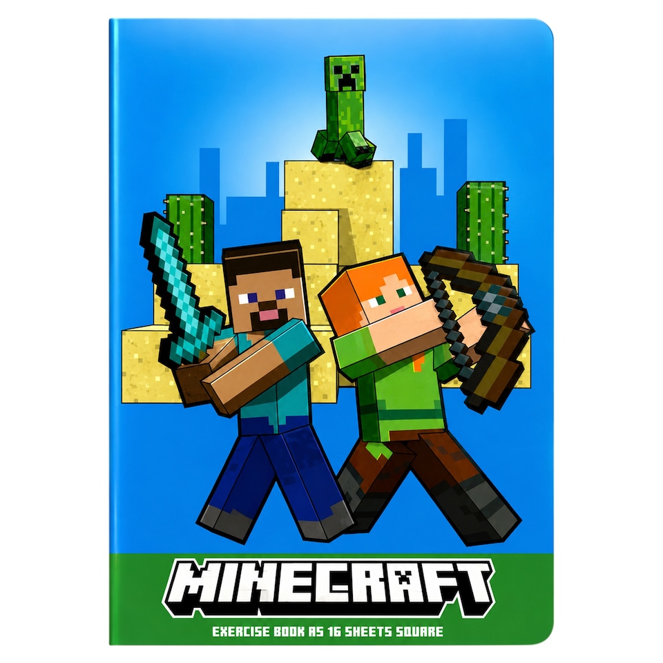 Obrázek 1 pro produkt Minecraft Sešit A5 16 listů čtverec