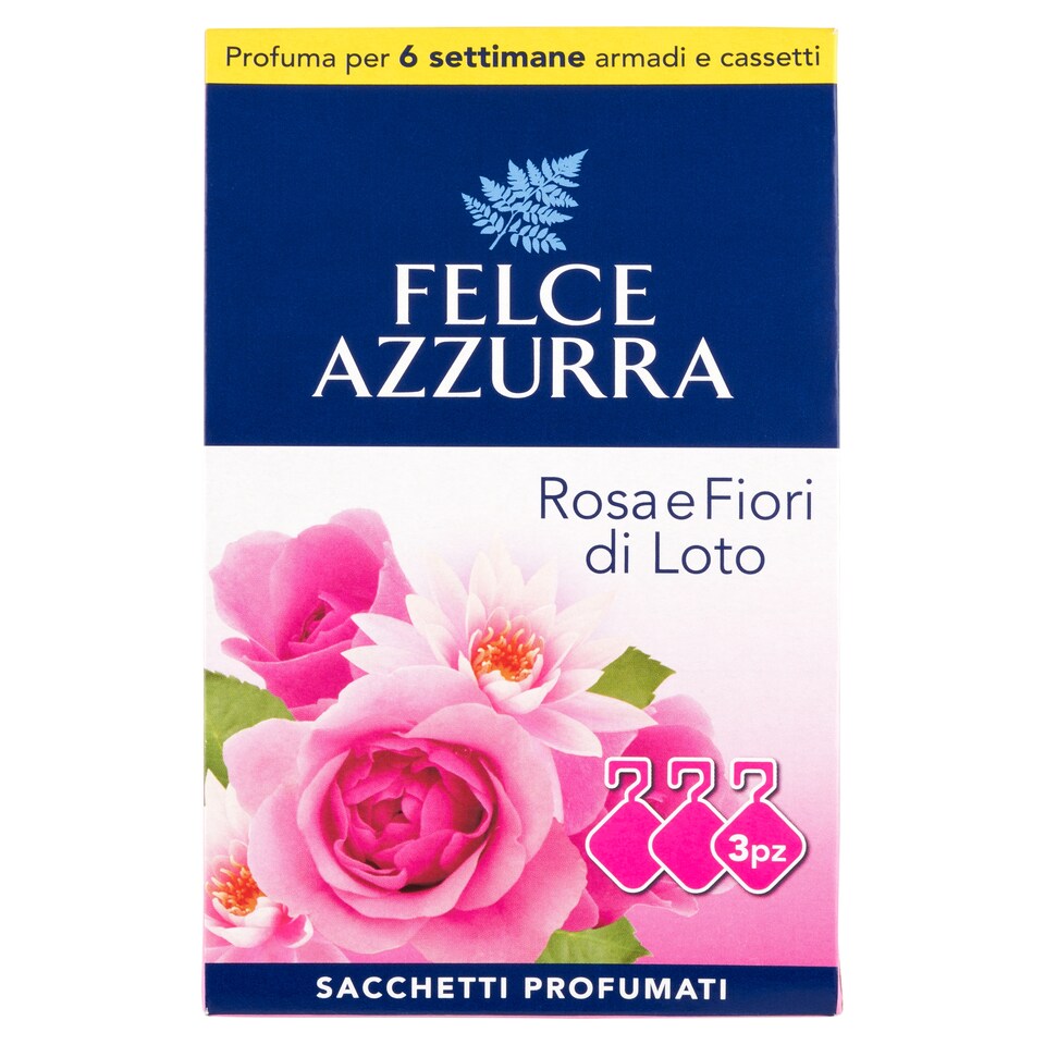 Felce Azzurra Rose & Lotus Flower illatpárna 3 db