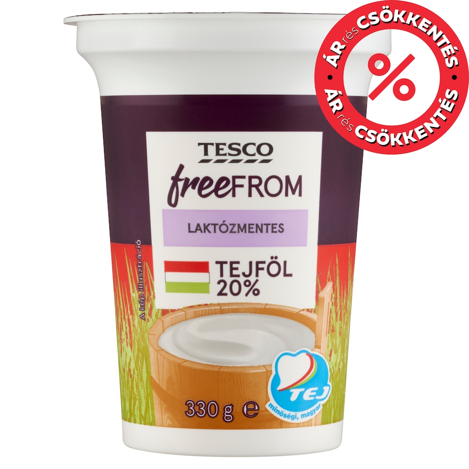 Tesco Free From Lactose Free Sour Cream 20% 330 g