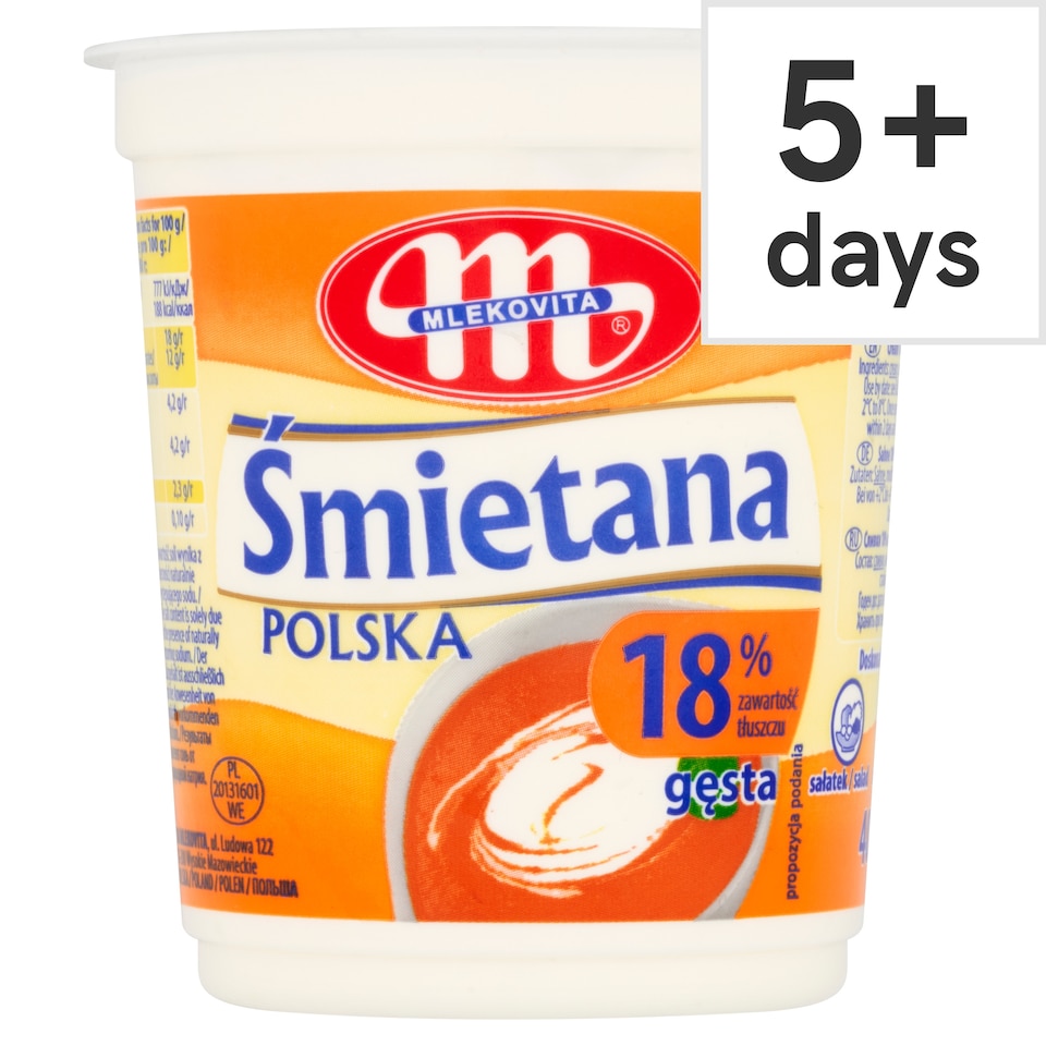 Mlekovita 18% Fat Sour Cream 400G