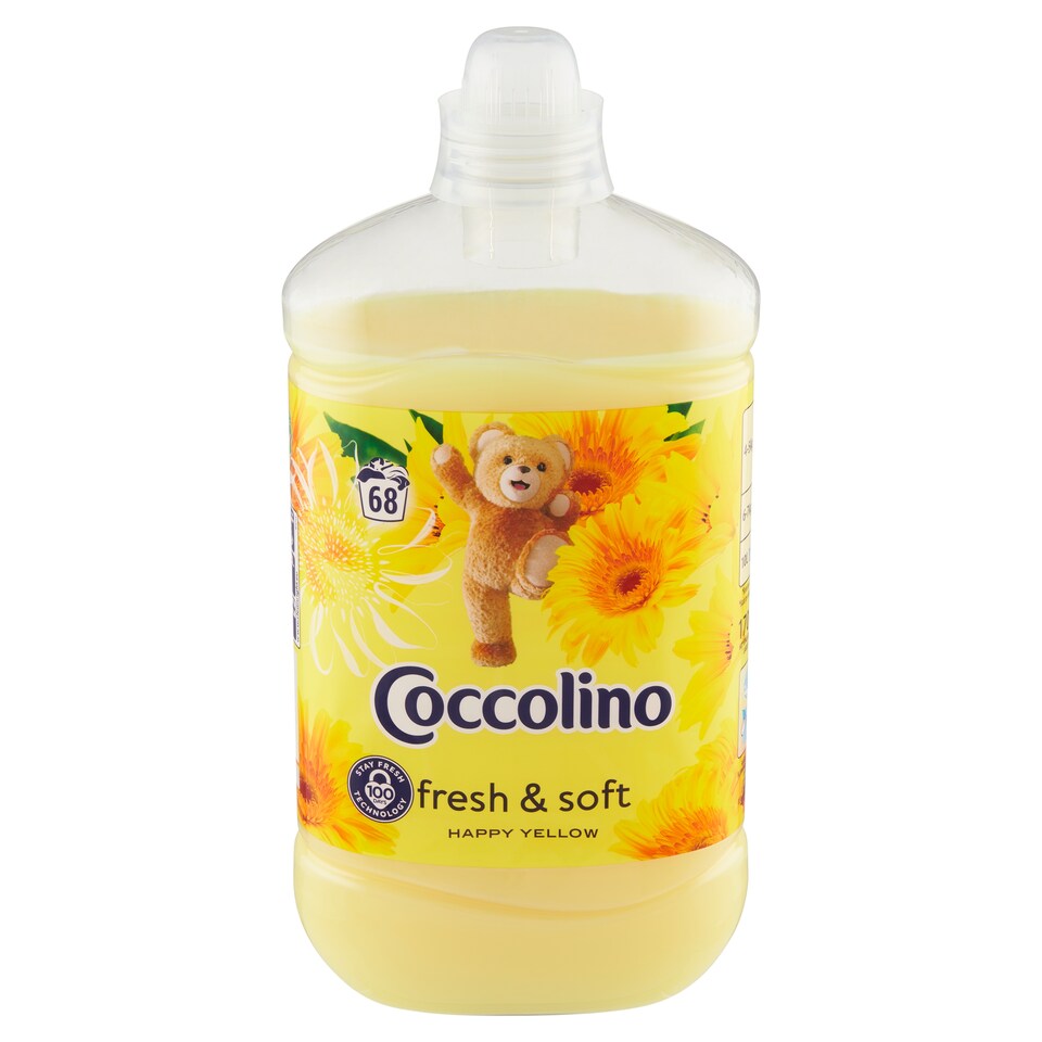image 1 of Coccolino Happy Yellow Concentrated Fabric Conditioner 68 Washes 1700 ml
