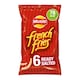 image 3 of Walkers French Fries Ready Salted Multipack Crisps 6x18g