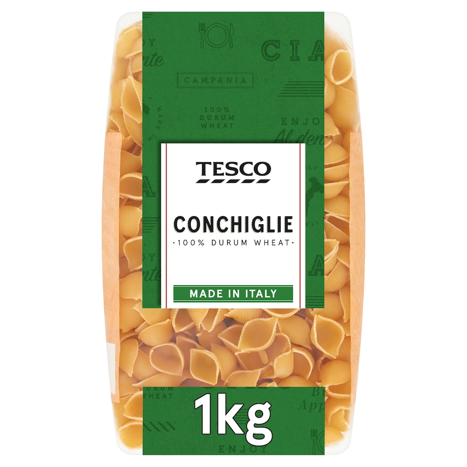 Tesco Conchiglie Pasta Shells 1Kg