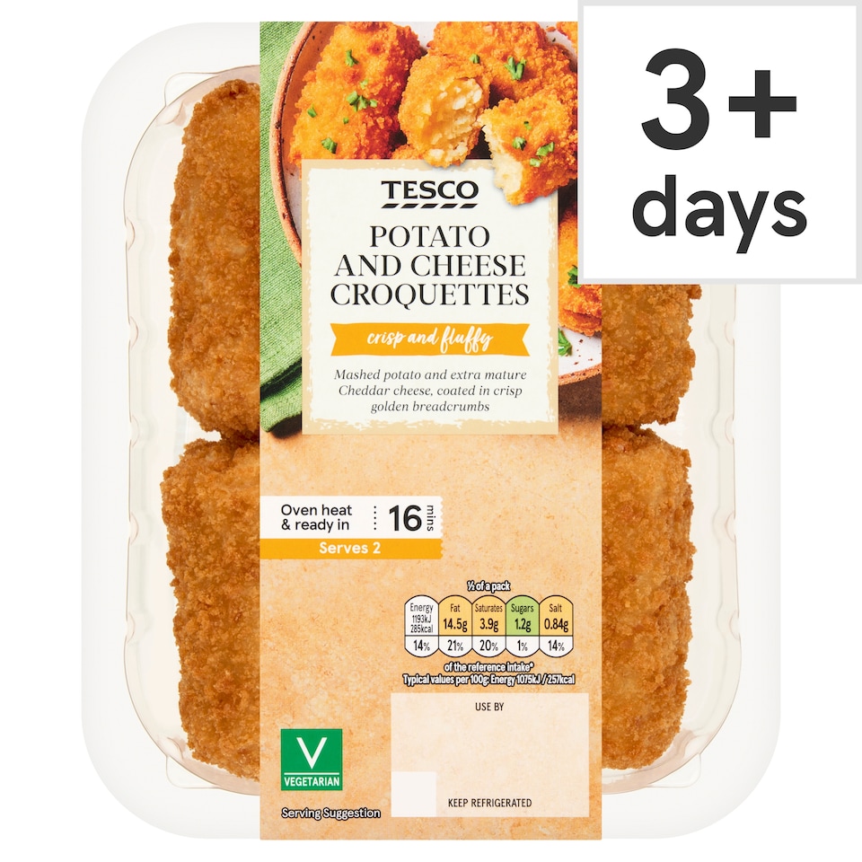 Tesco Potato and Cheese Croquettes 240g