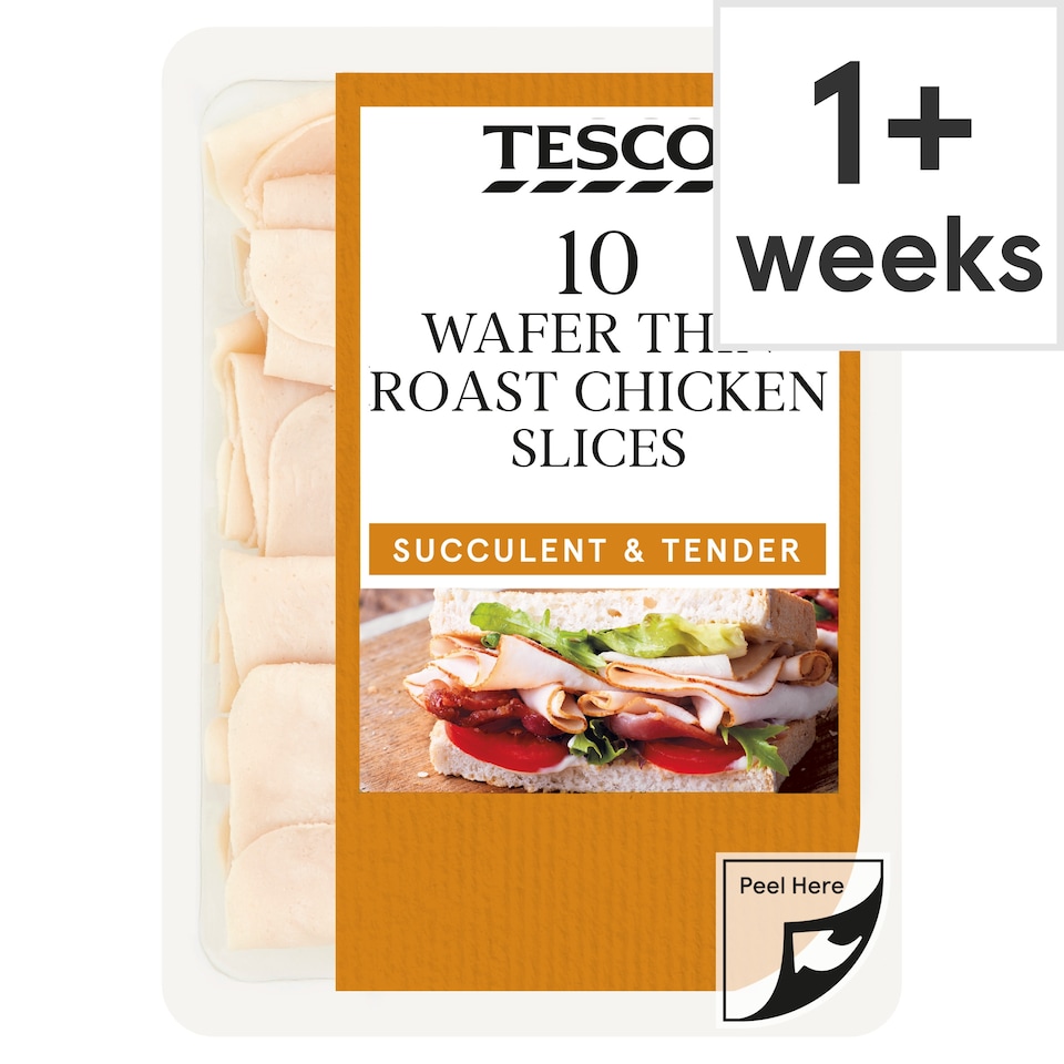 Tesco Wafer Thin Roast Chicken Slices 125g