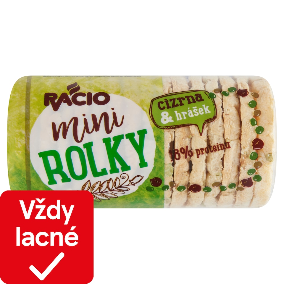obrázok 1 z Racio Mini rolky chlebíčky cícerové s hráškom 44 g