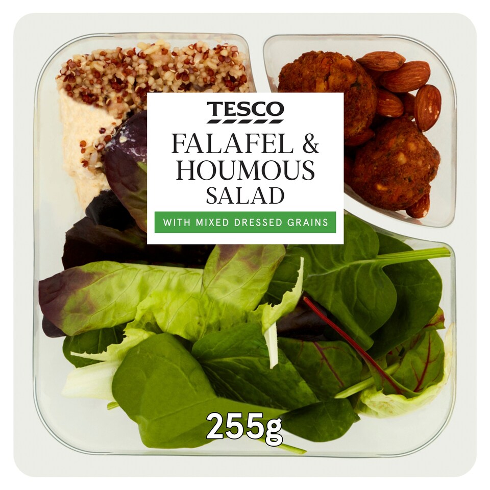 Tesco Nutty Falafel & Houmous Salad 255G