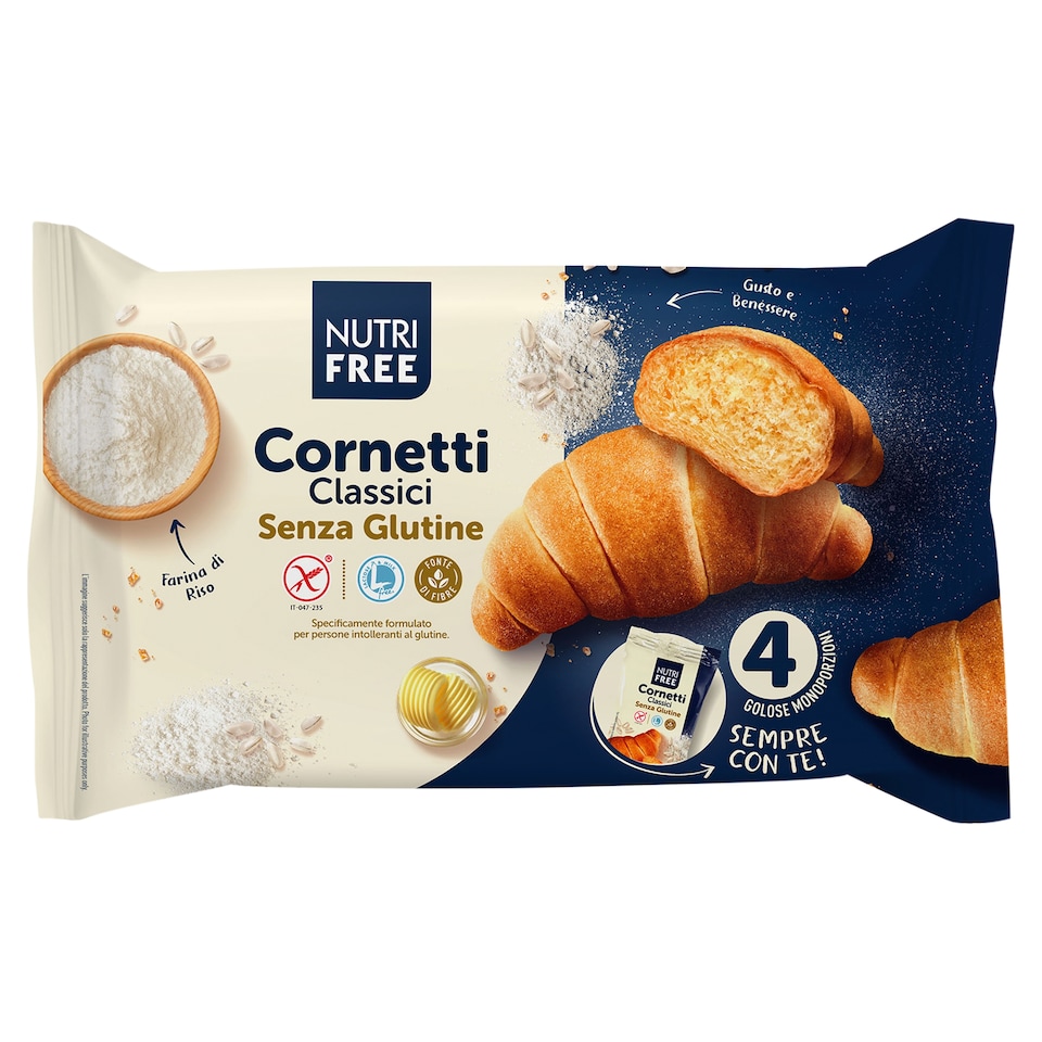 NutriFree Cornetti Classici pečivo bez lepku 200g