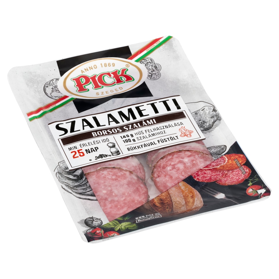PICK Szalametti szeletelt borsos szalámi 60 g