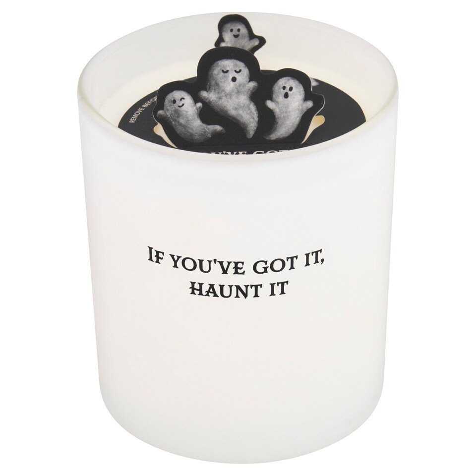 image 1 of F&F Home Halloween Slogan Candle Assorted