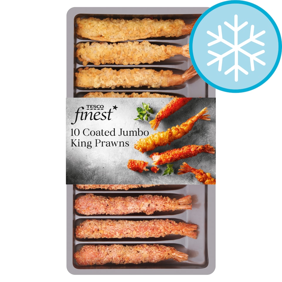 Tesco Finest 10 Coated Jumbo King Prawns 300g
