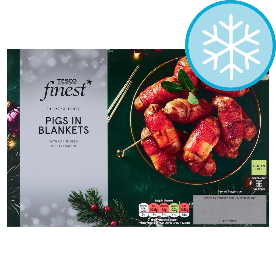 Tesco Finest Pigs in Blankets with Oak Smoked Bacon 350g