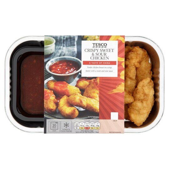 Tesco Crispy Sweet And Sour Chicken 350G Tesco Groceries