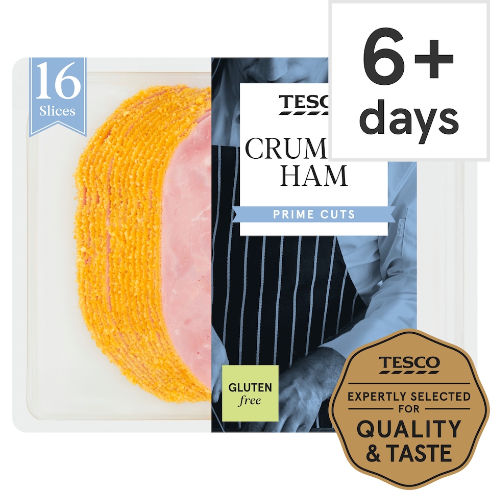 Tesco British Crumbed Ham Slices 400g