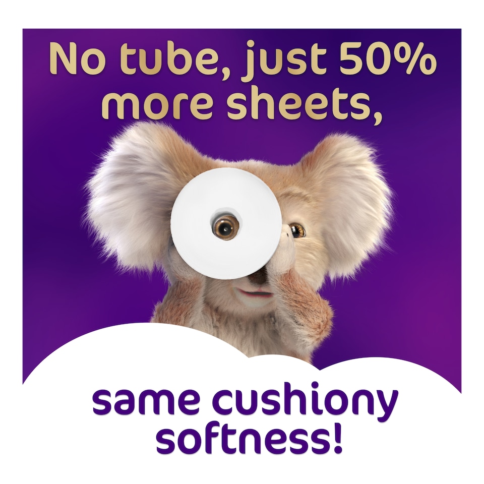 image 1 of Cushelle Quilted Tubeless 50% Longer Toilet Tissue 6 Rolls