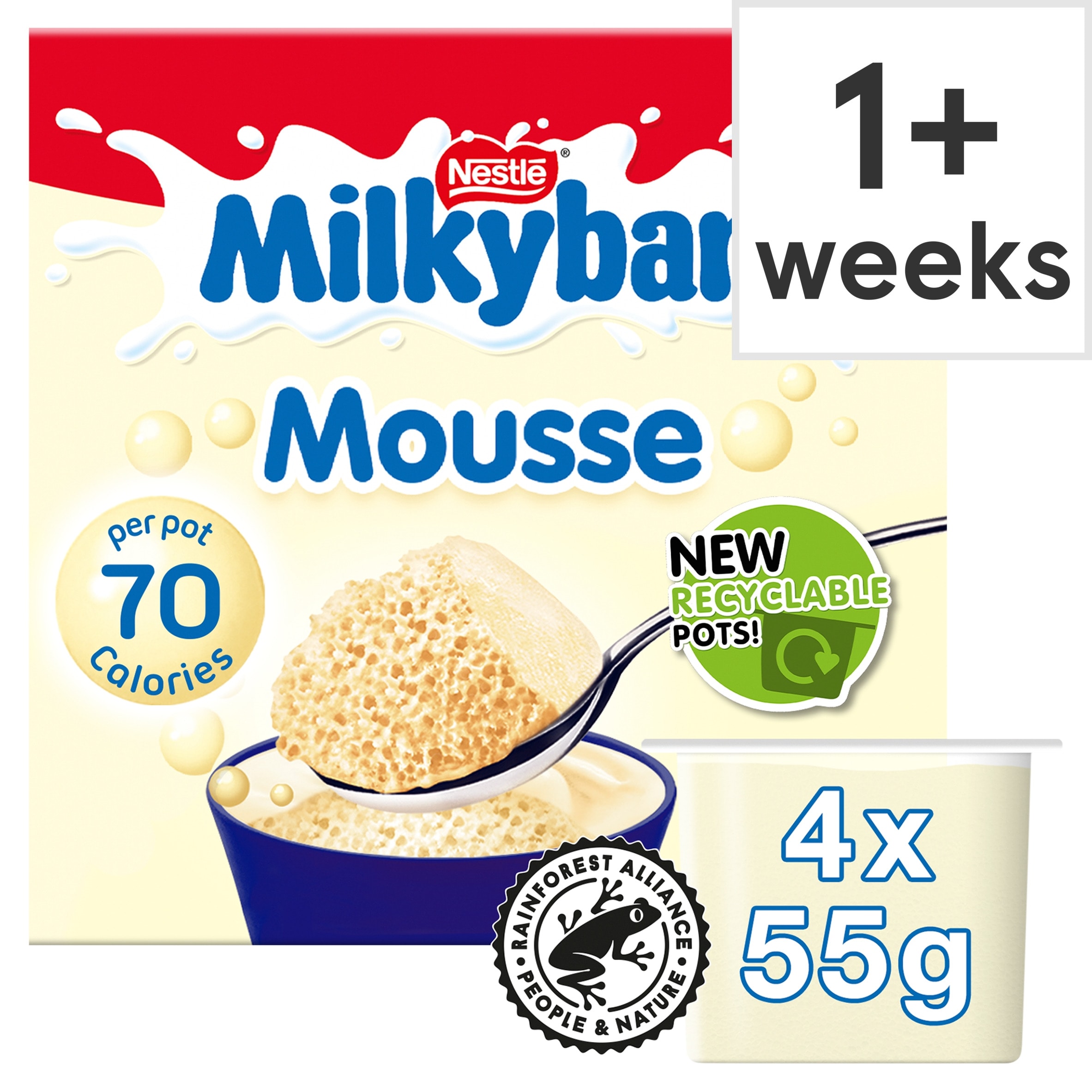 Nestle Milkybar Mousse 4 X55g