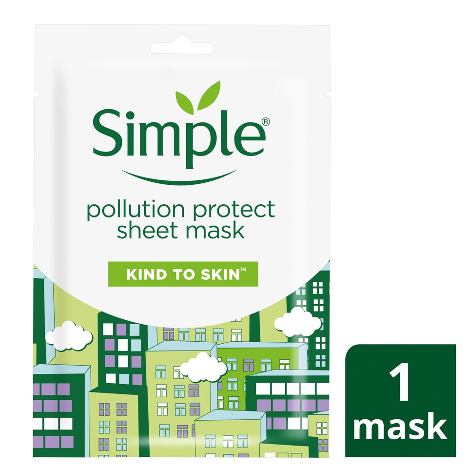 image 1 of Simple Kind To Skin Pollution Prot Sheet Mask 21Ml