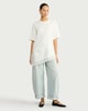 image 1 of F&F Pure Cotton T-Shirt with Lace Hem in White
