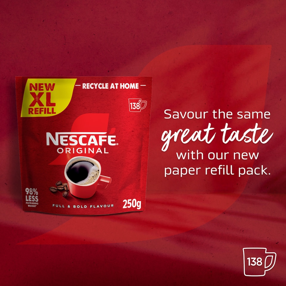 image 1 of Nescafe Original Instant Coffee Paper Refill Pouch 250g