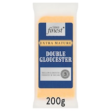 Tesco Finest Double Gloucester zsíros, kemény sajt 200 g