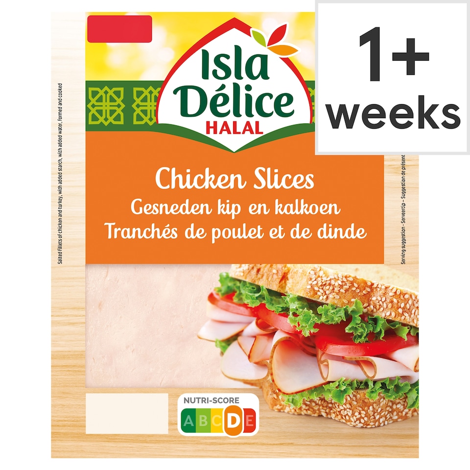 Isla Delice Halal Chicken Slices 4 Pack 100g