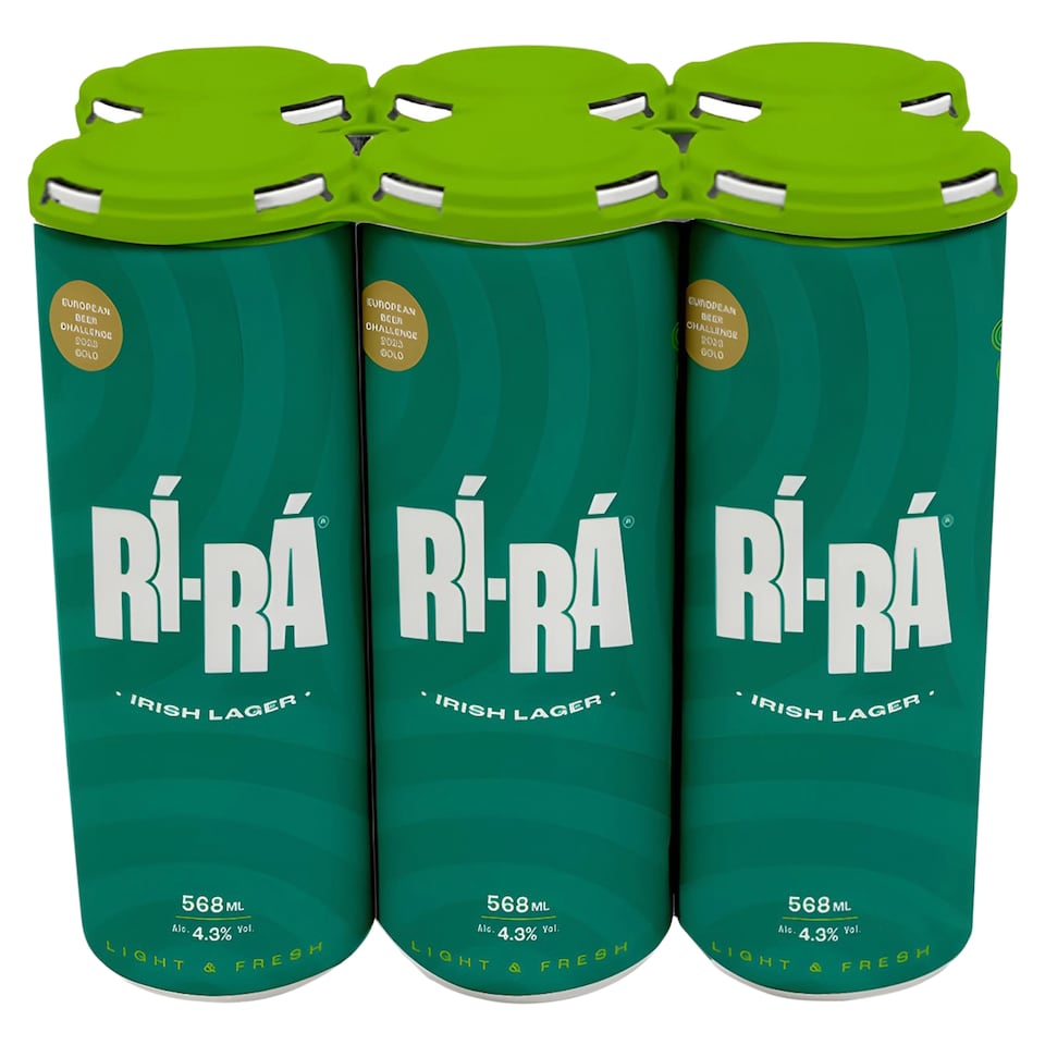 RÍ-RÁ Irish Lager 568ml x 6