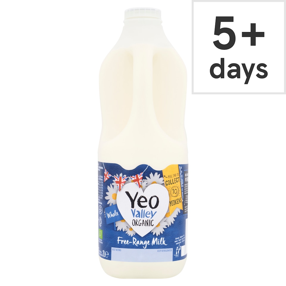 Yeo Valley Organic Fresh Whole Milk 2L