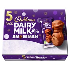 Cadbury Dairy Milk Snowman 5 Pack 150G