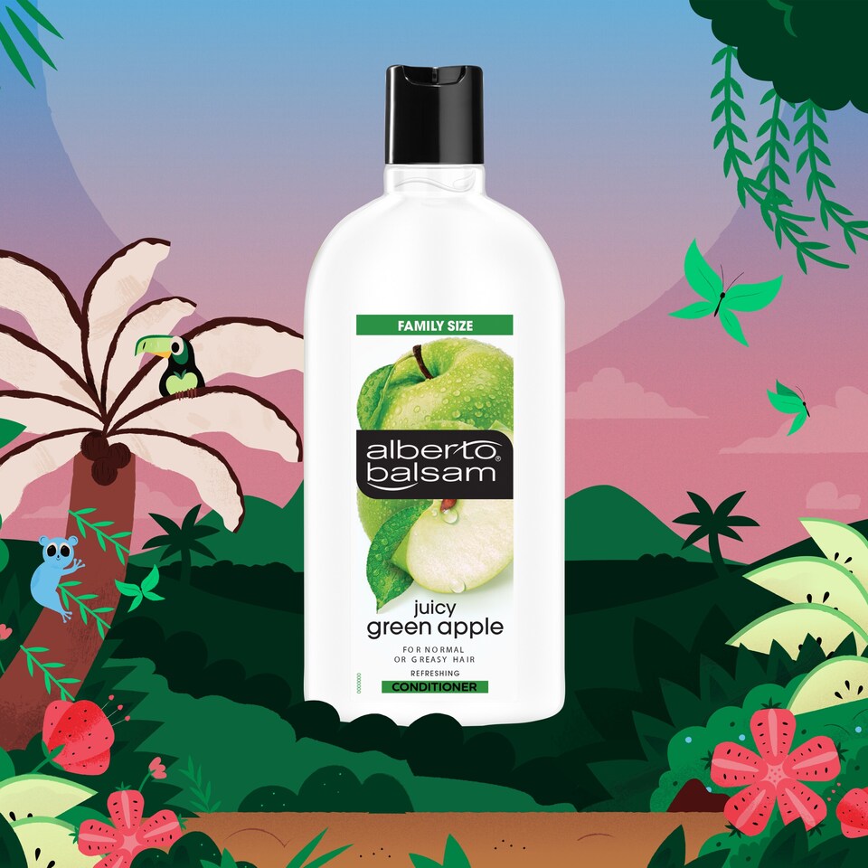 image 1 of Alberto Balsam Juicy Green Apple Conditioner 750Ml