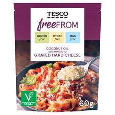 Tesco Free From Coconut Oil Alternative To Italian Hard Cheese 60G