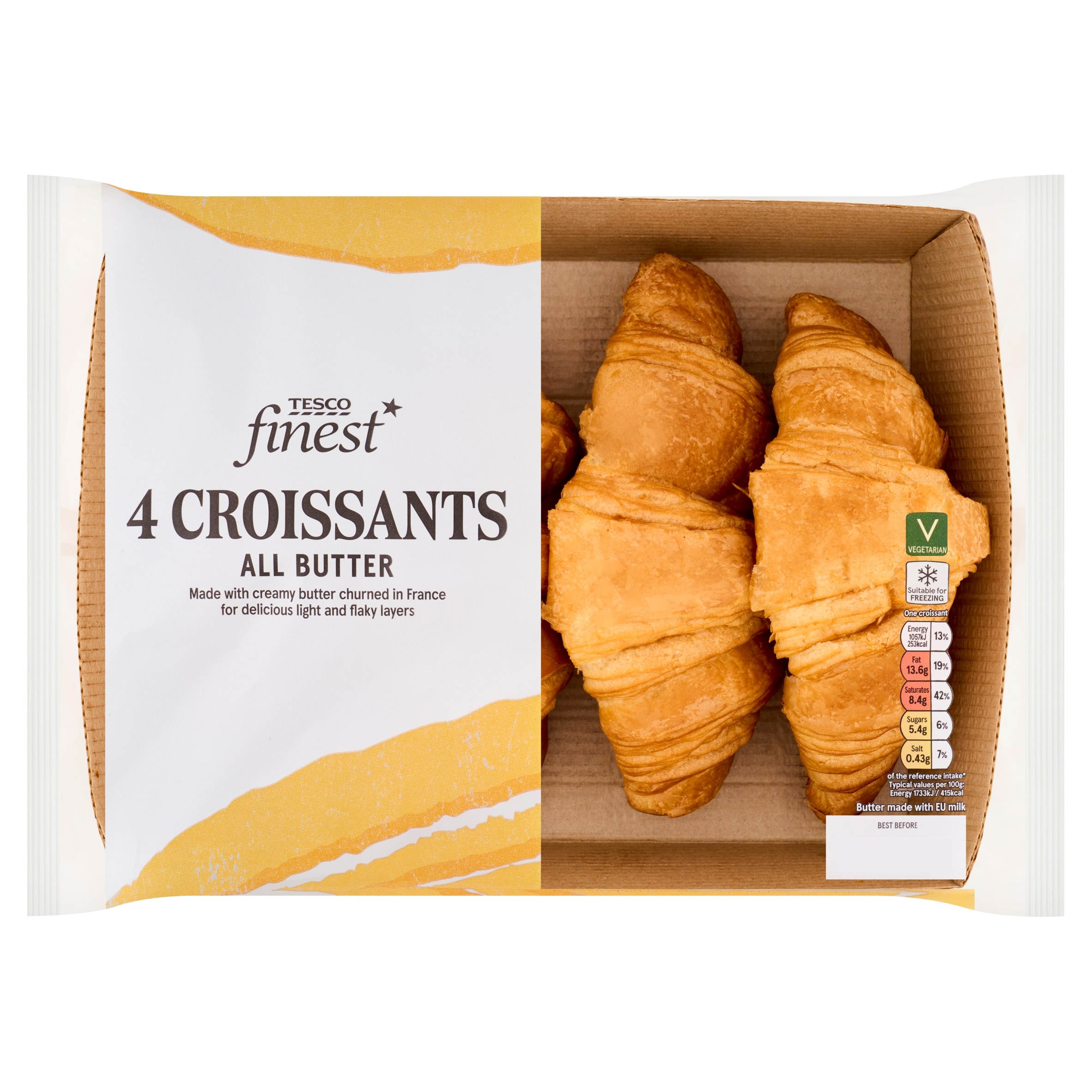 Tesco Finest All Butter Croissants 4 Pack