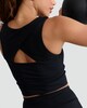 image 4 of Rise by Zara McDermott Ribbed Sleeveless Loungewear Top in Black