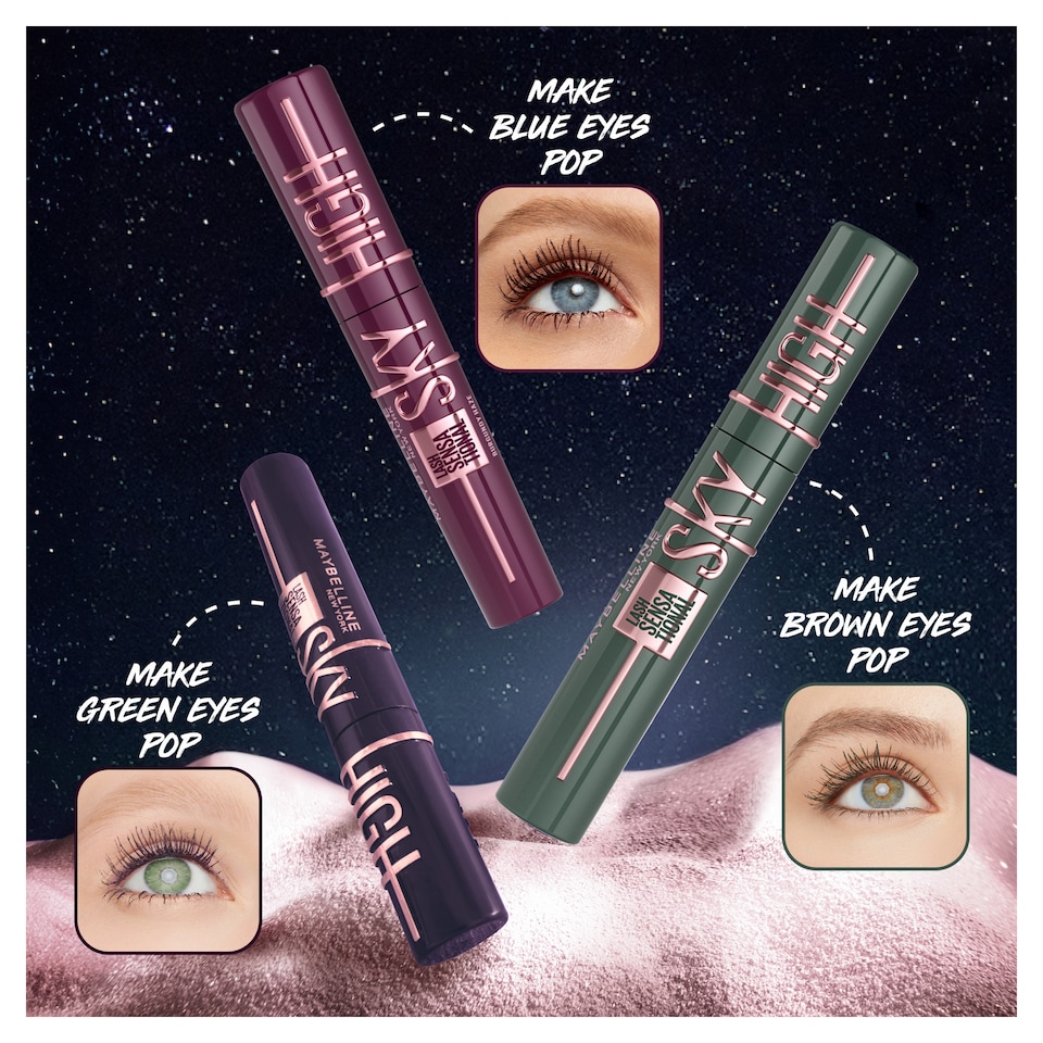 image 1 of Maybelline Lash Sensational Sky High Mascara, Green Altitude, 7.5ml