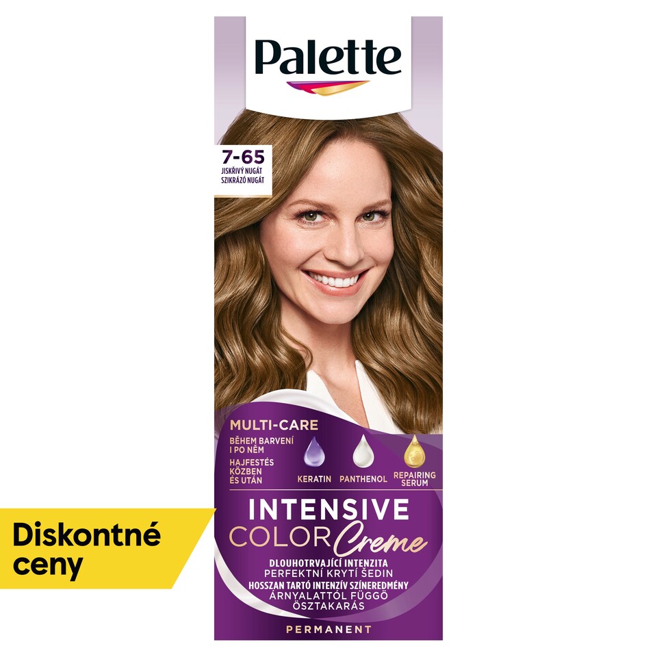 obrázok 1 z Palette Intensive Color Creme farba na vlasy Trblietavý nugát 7-65