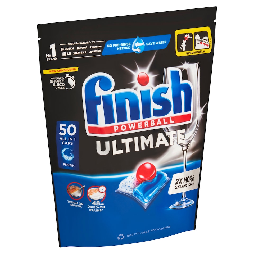 Obrázek 1 pro produkt Finish Ultimate kapsle do myčky nádobí - Fresh 50 ks